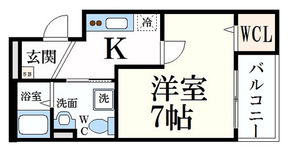 新神戸駅 徒歩5分 3階の物件間取画像